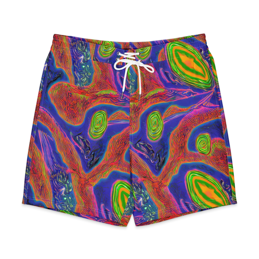 Ultraviolet Safari on Men's Board Shorts — Front