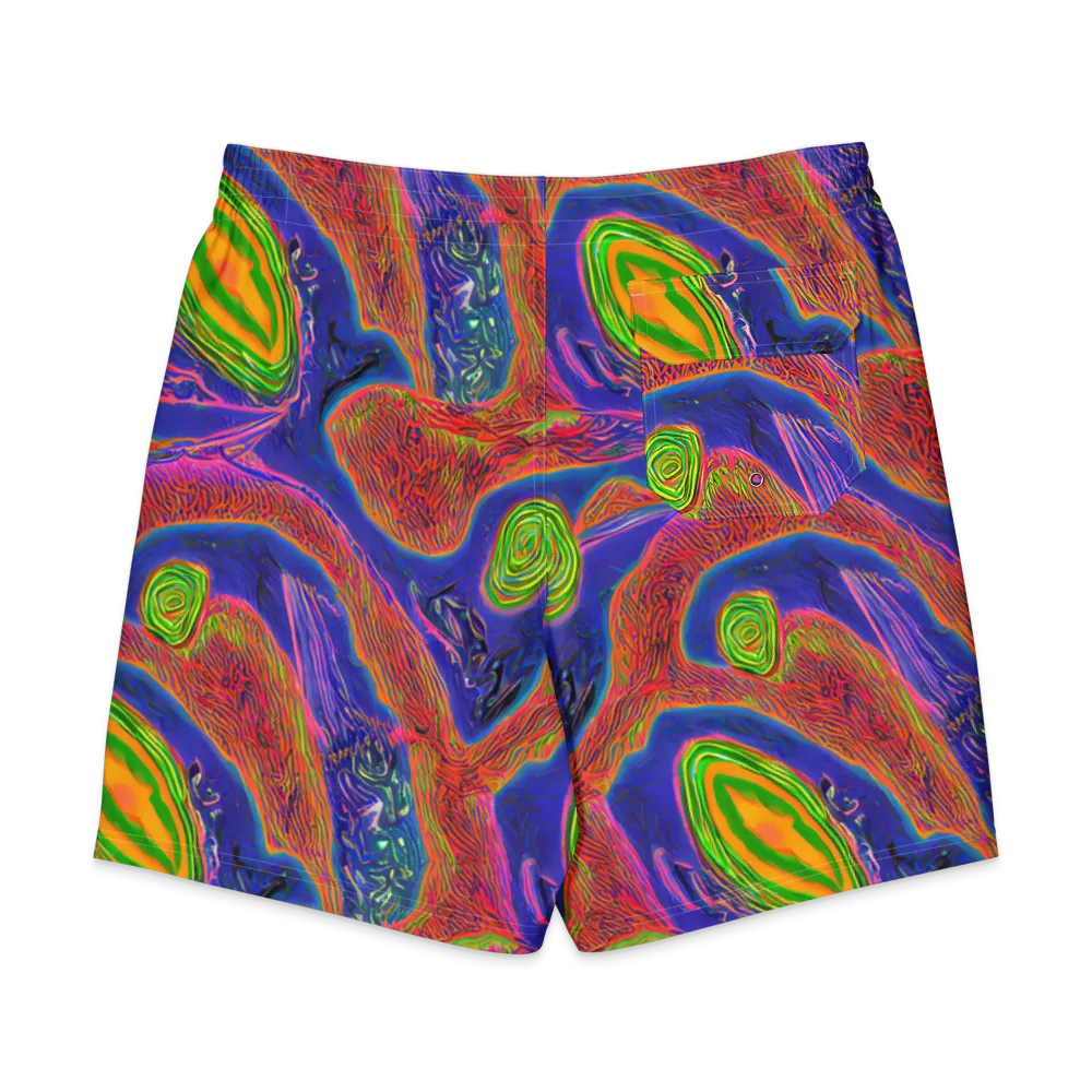 Ultraviolet Safari on Men's Board Shorts — Back