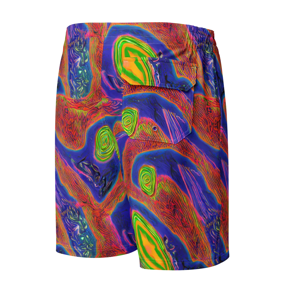 Ultraviolet Safari on Men's Board Shorts — Back