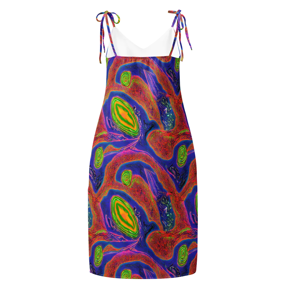 Ultraviolet Safari on Slip Dress — Back