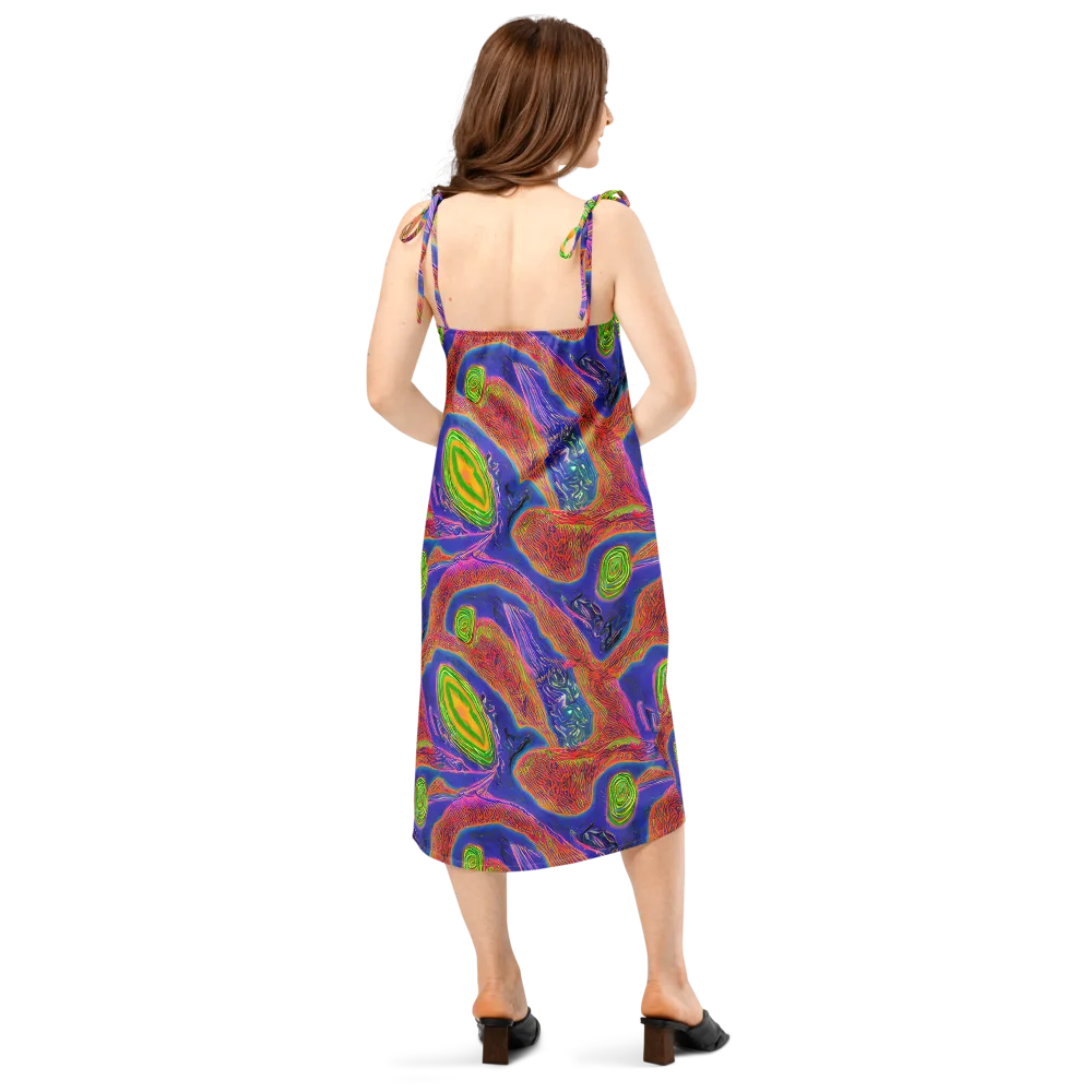 Ultraviolet Safari on Slip Dress — Back