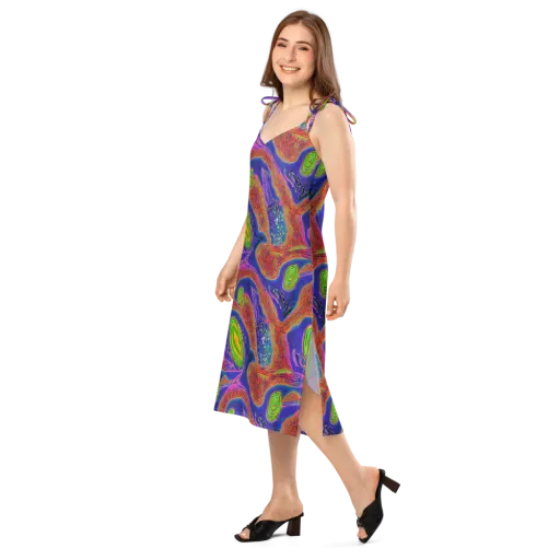 Ultraviolet Safari on a Slip Dress