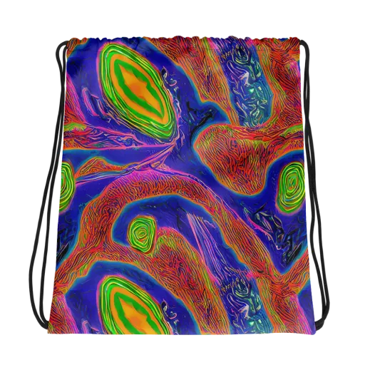 Ultraviolet Safari on a Drawstring Bag