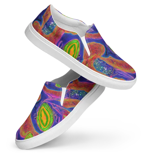 Ultraviolet Safari on a Women's Slip-On Canvas Shoes