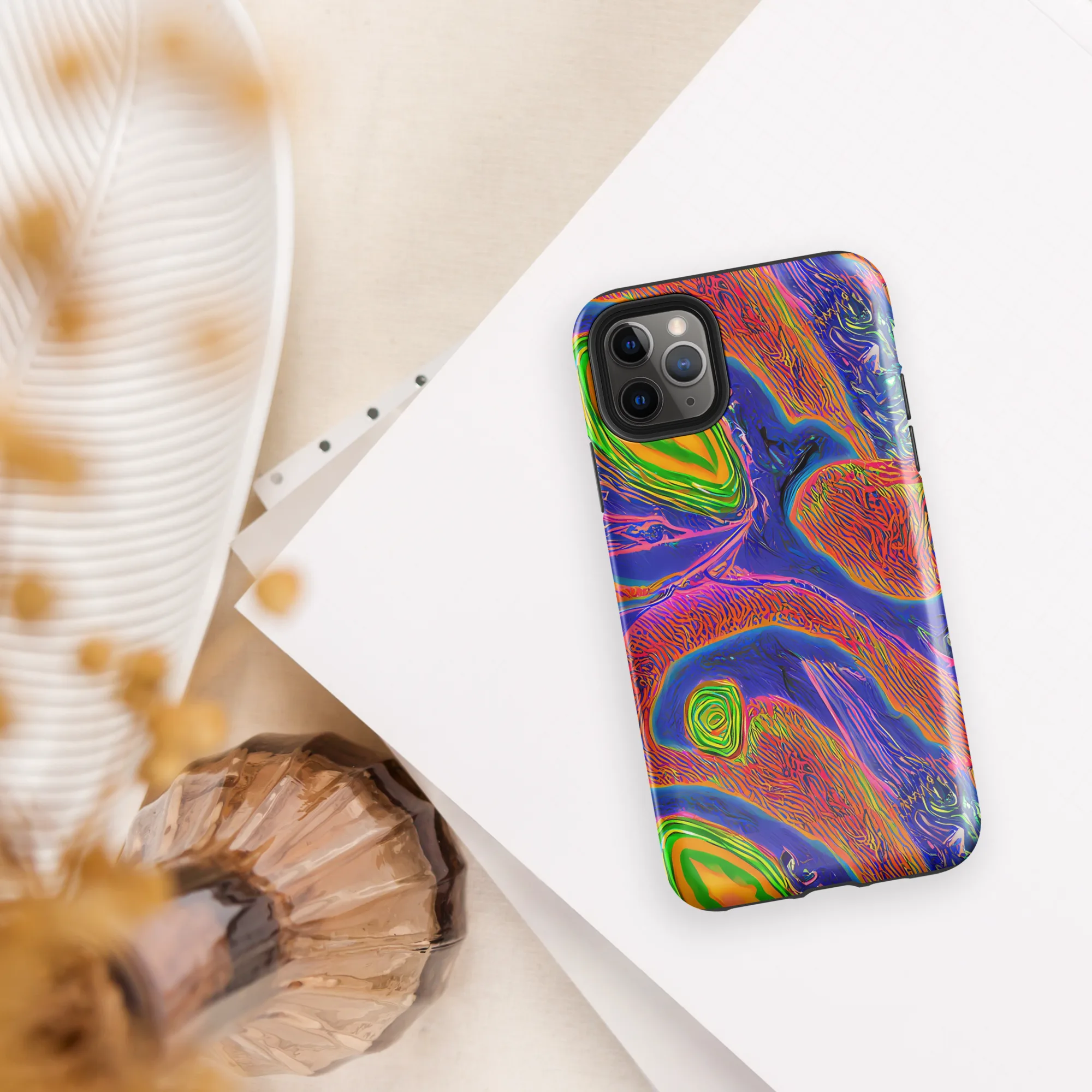 Ultraviolet Safari on Tough Case for iPhone® — Front