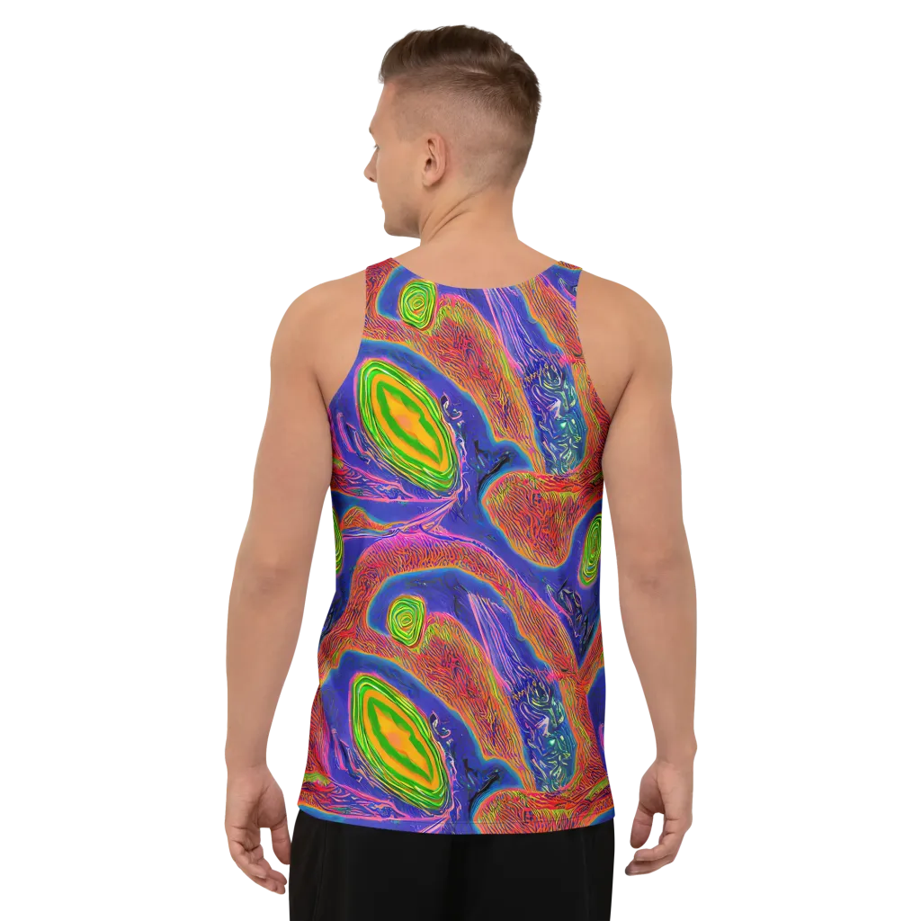 Ultraviolet Safari on Men's Tank Top — Back