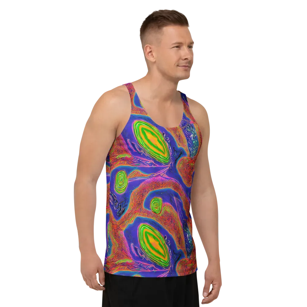 Ultraviolet Safari on Men's Tank Top — Right Front