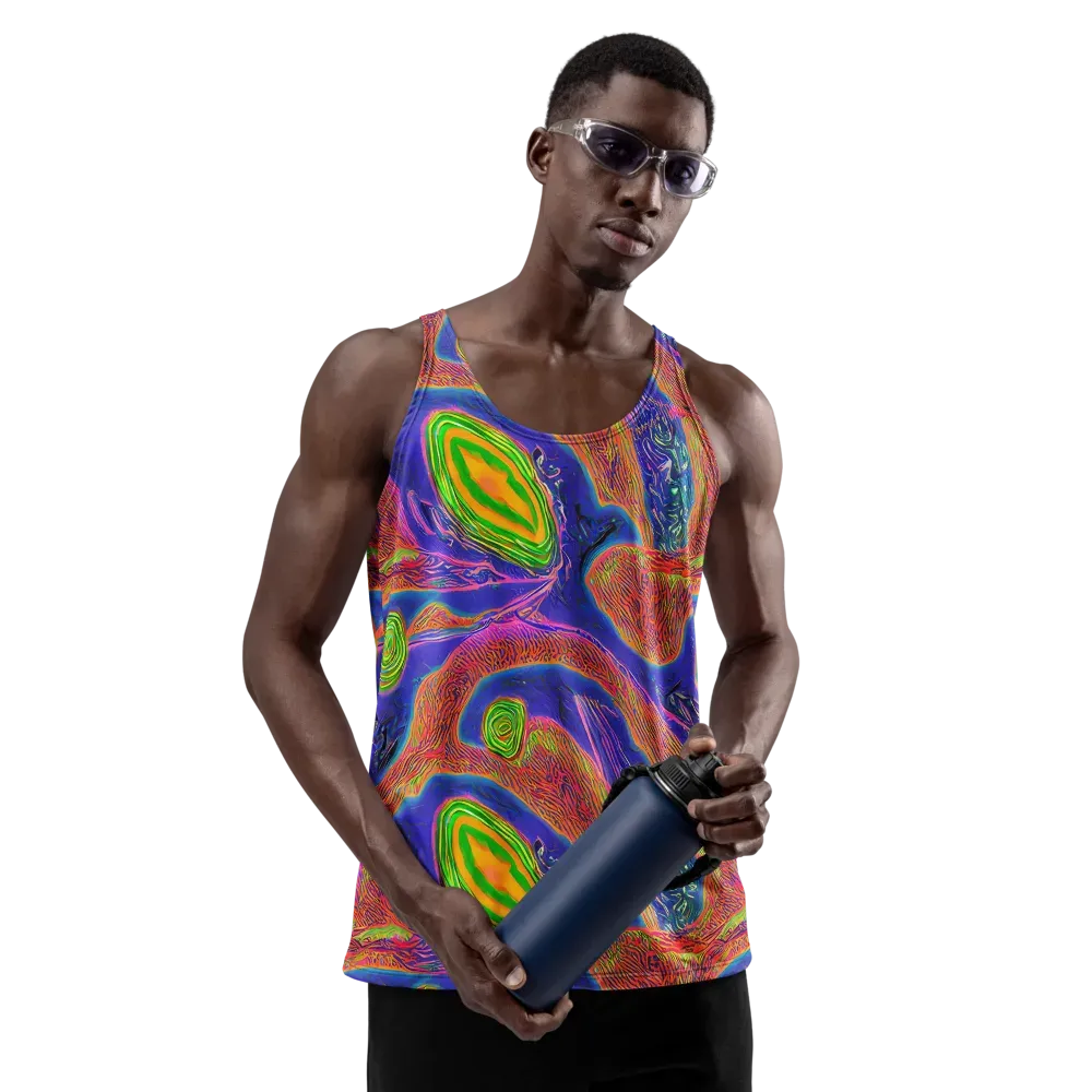 Ultraviolet Safari on Men's Tank Top — Front
