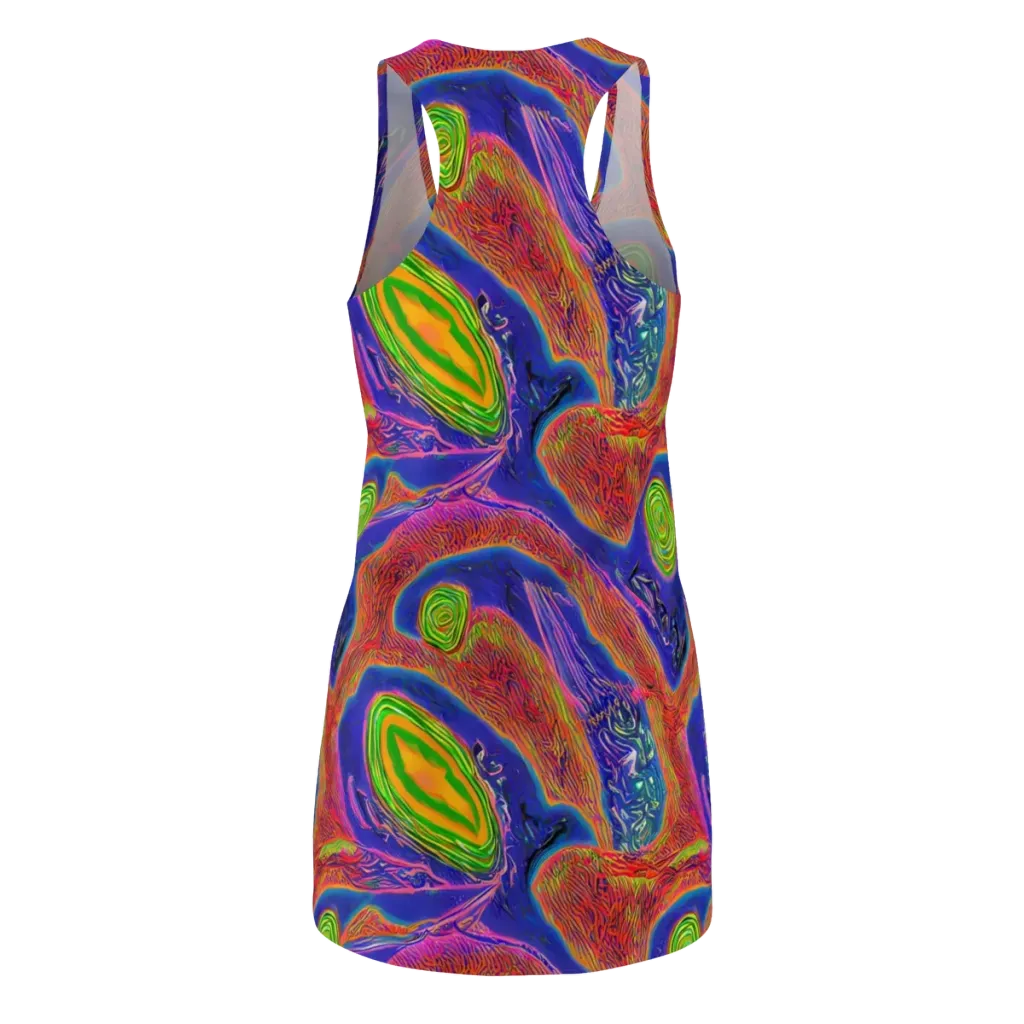 Ultraviolet Safari on Racerback Dress — Back
