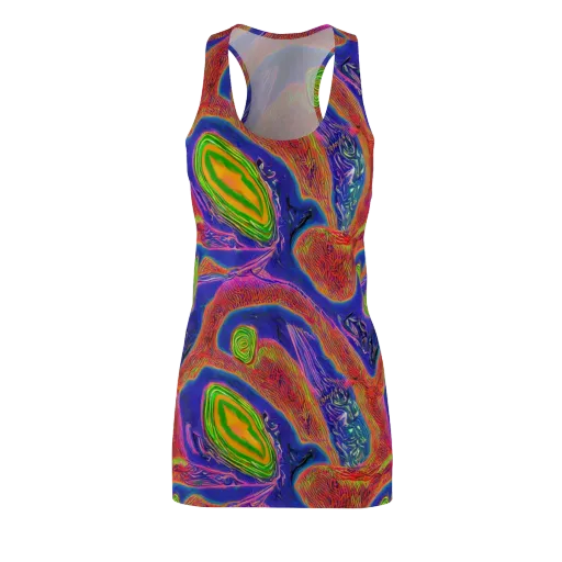 Ultraviolet Safari on a Racerback Dress