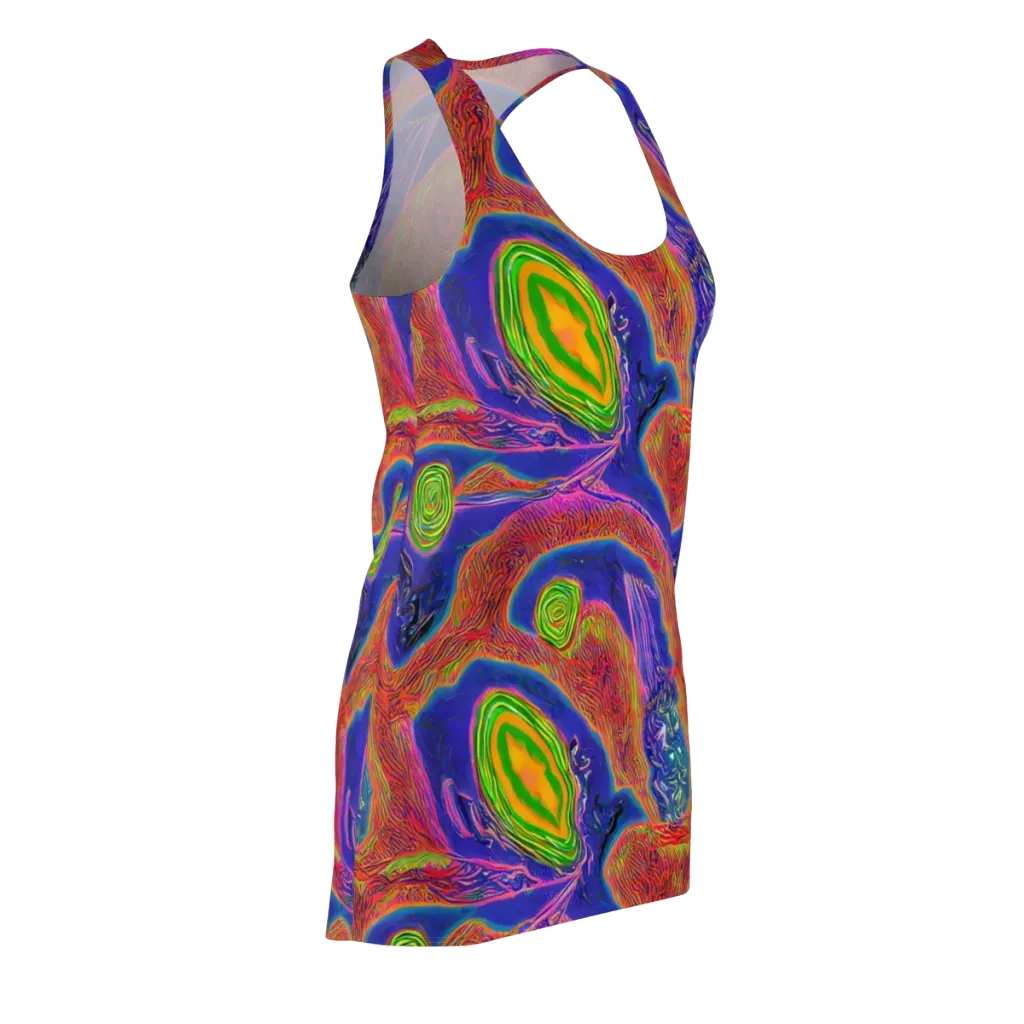 Ultraviolet Safari on Racerback Dress — Front Side