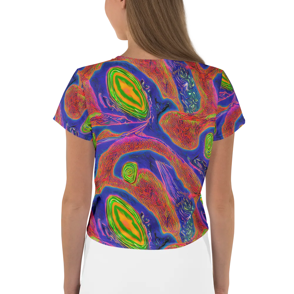 Ultraviolet Safari on Crop Tee — Back