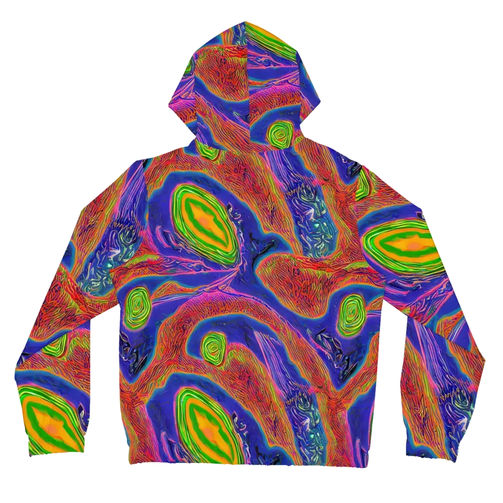 Ultraviolet Safari on Women's Full-Zip Hoodie — Back