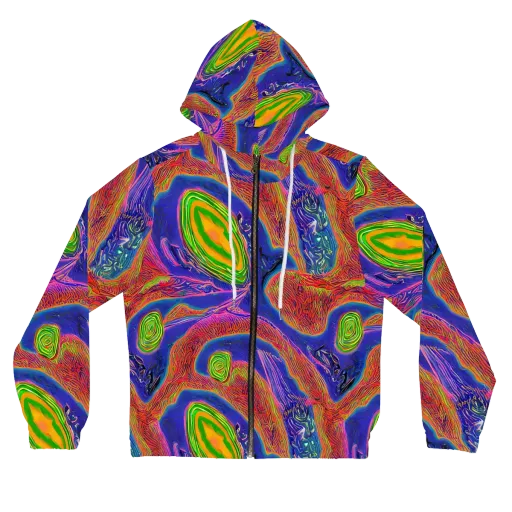 Ultraviolet Safari on a Women's Full-Zip Hoodie
