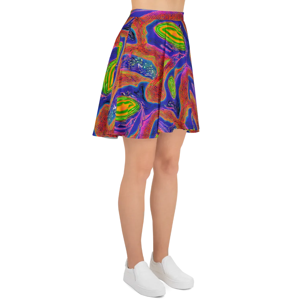 Ultraviolet Safari on Skater Skirt — Right