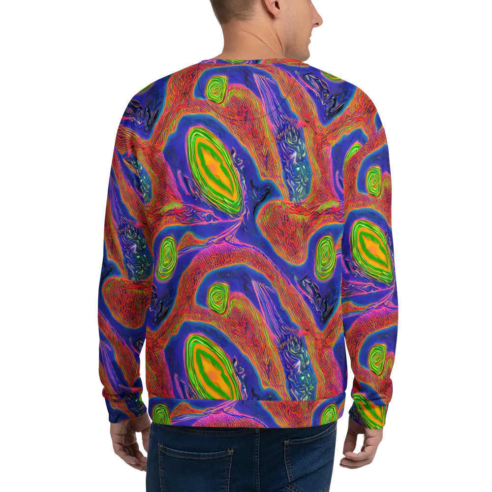 Ultraviolet Safari on Sweatshirt — Back