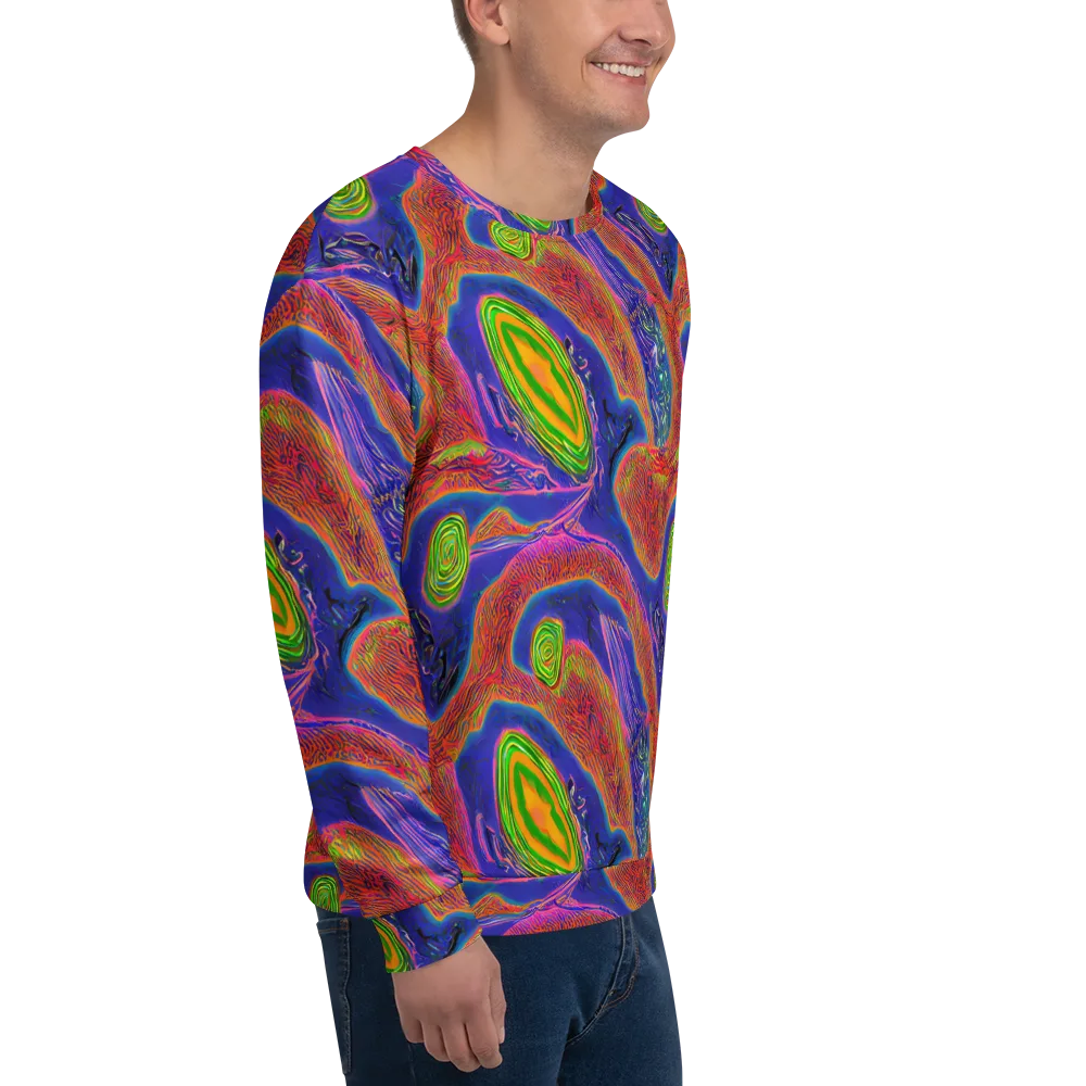 Ultraviolet Safari on Sweatshirt — Right Front