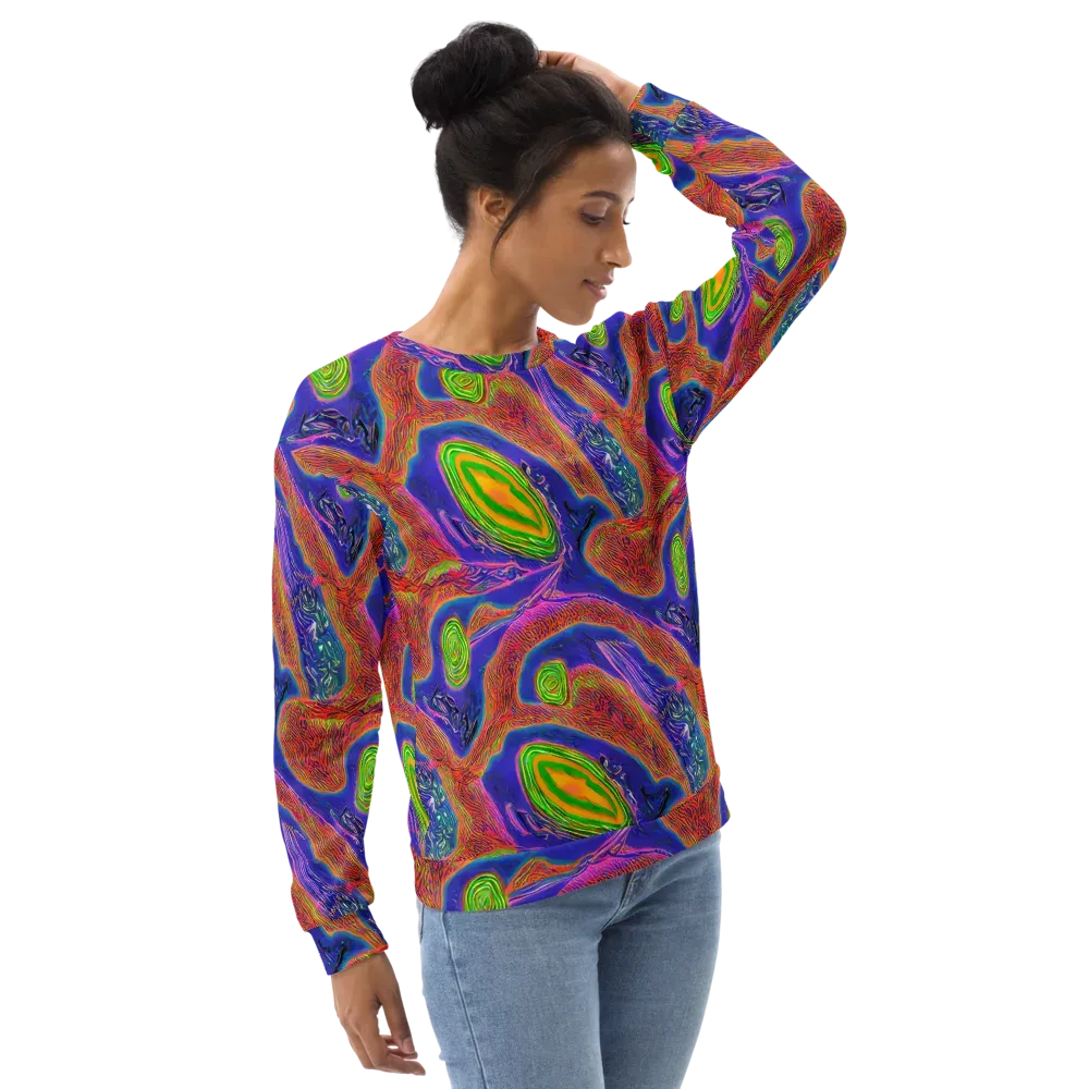 Ultraviolet Safari on Sweatshirt — Right Front