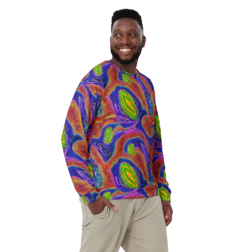 Ultraviolet Safari on a Sweatshirt