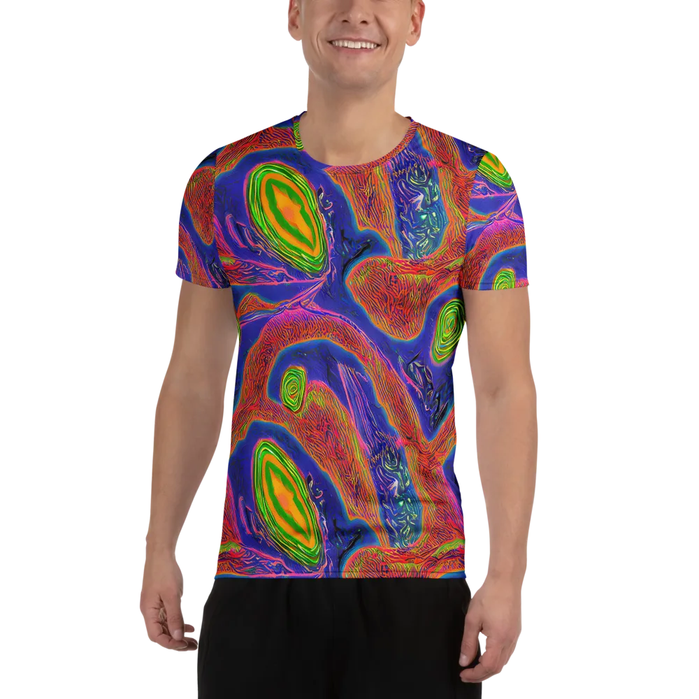 Ultraviolet Safari on Men's Athletic T-Shirt — Front