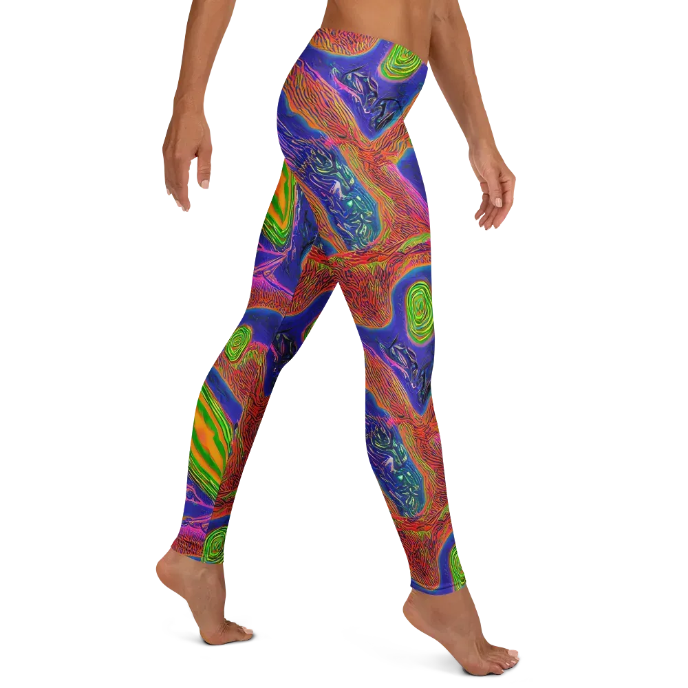 Ultraviolet Safari on Leggings — Right