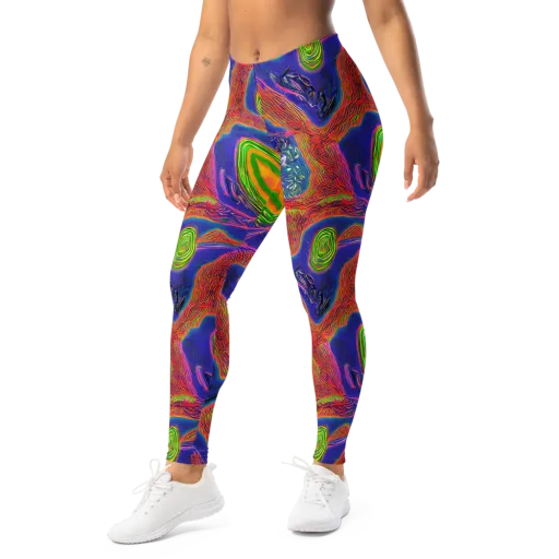 Ultraviolet Safari on a Leggings