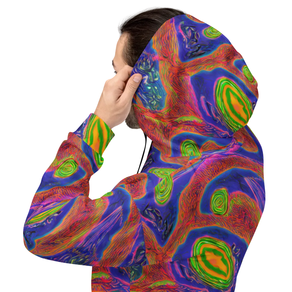 Ultraviolet Safari on Hoodie — Back