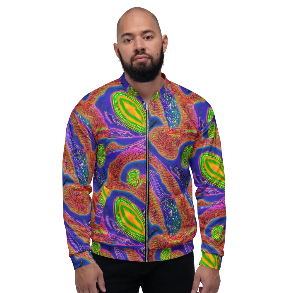 Ultraviolet Safari on Bomber Jacket — Front