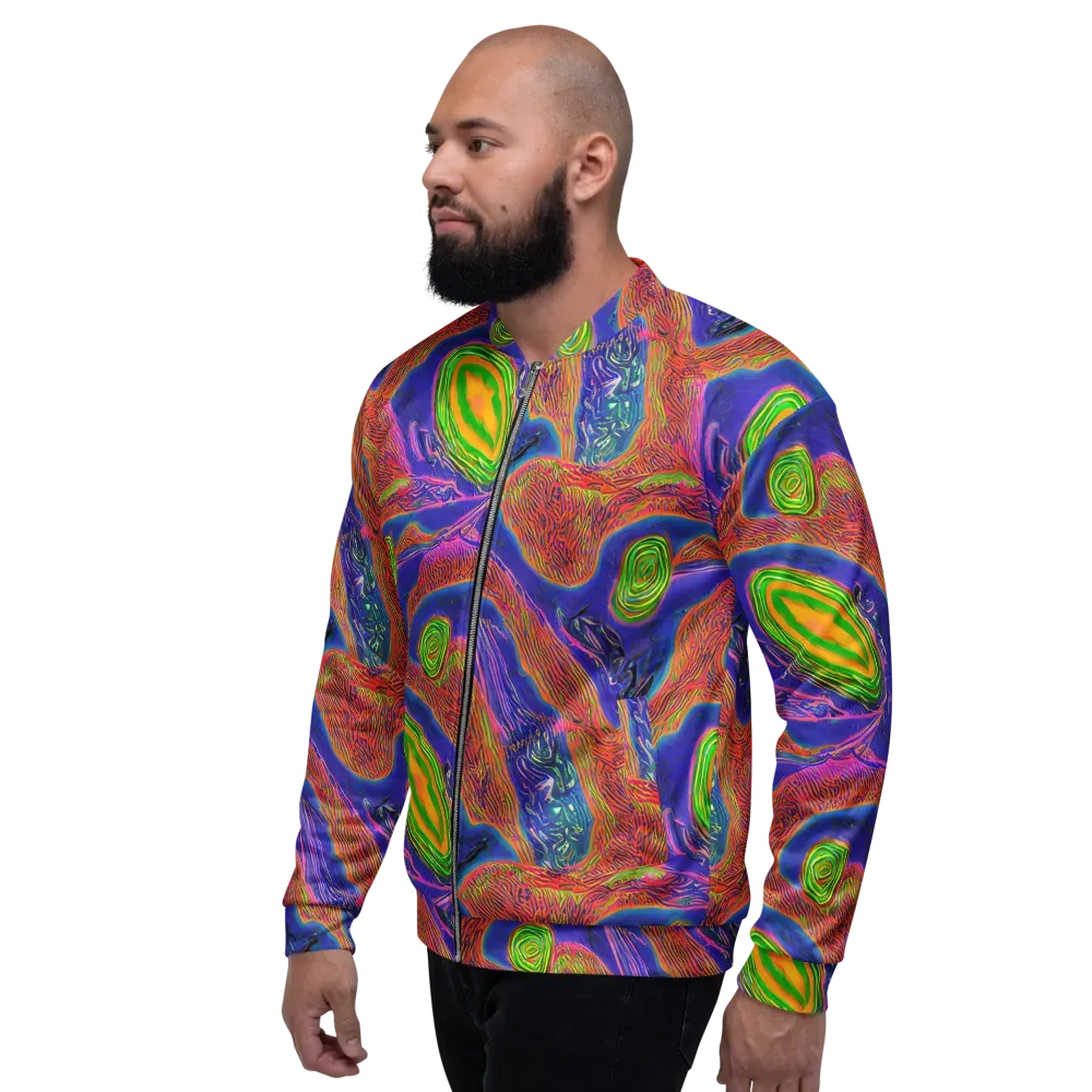 Ultraviolet Safari on Bomber Jacket — Left