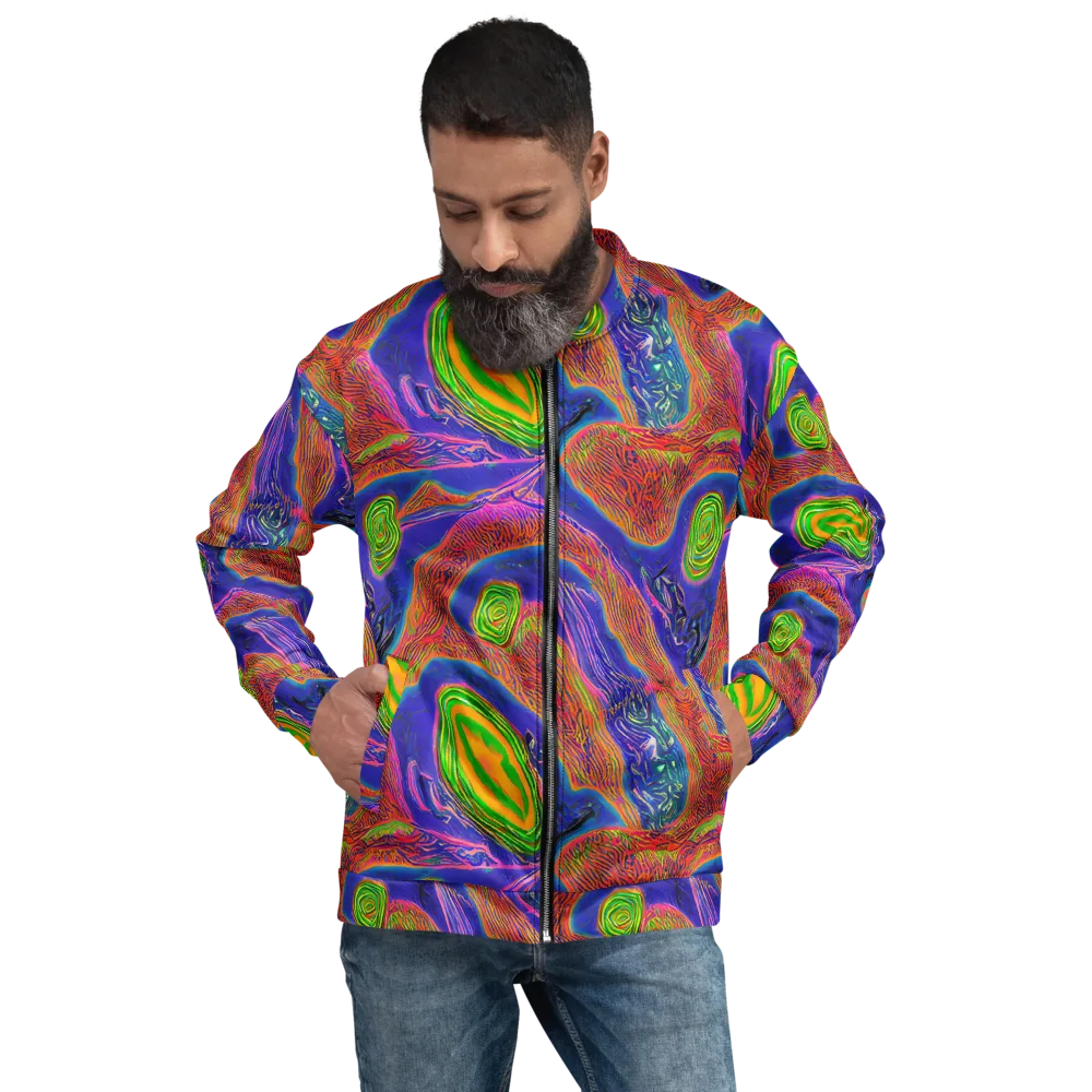 Ultraviolet Safari on Bomber Jacket — Front