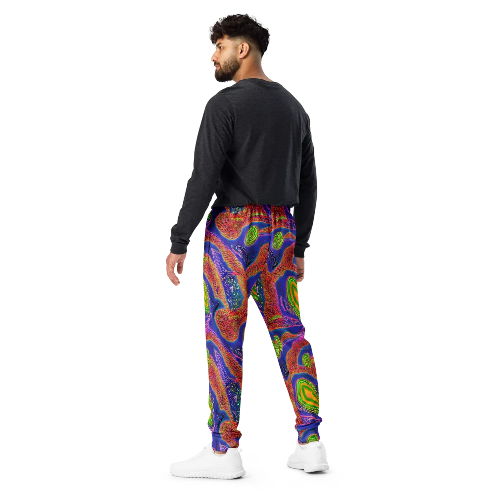 Ultraviolet Safari on Men's Joggers — Back