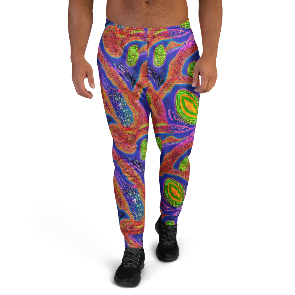 Ultraviolet Safari on Men's Joggers — Front