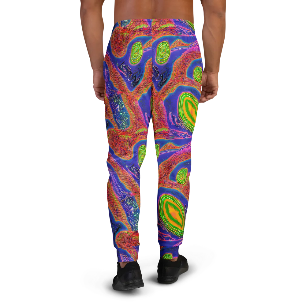 Ultraviolet Safari on Men's Joggers — Back