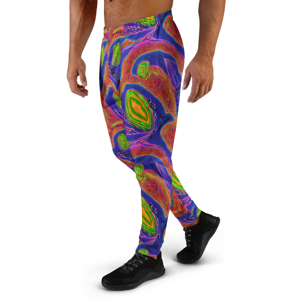 Ultraviolet Safari on Men's Joggers — Left