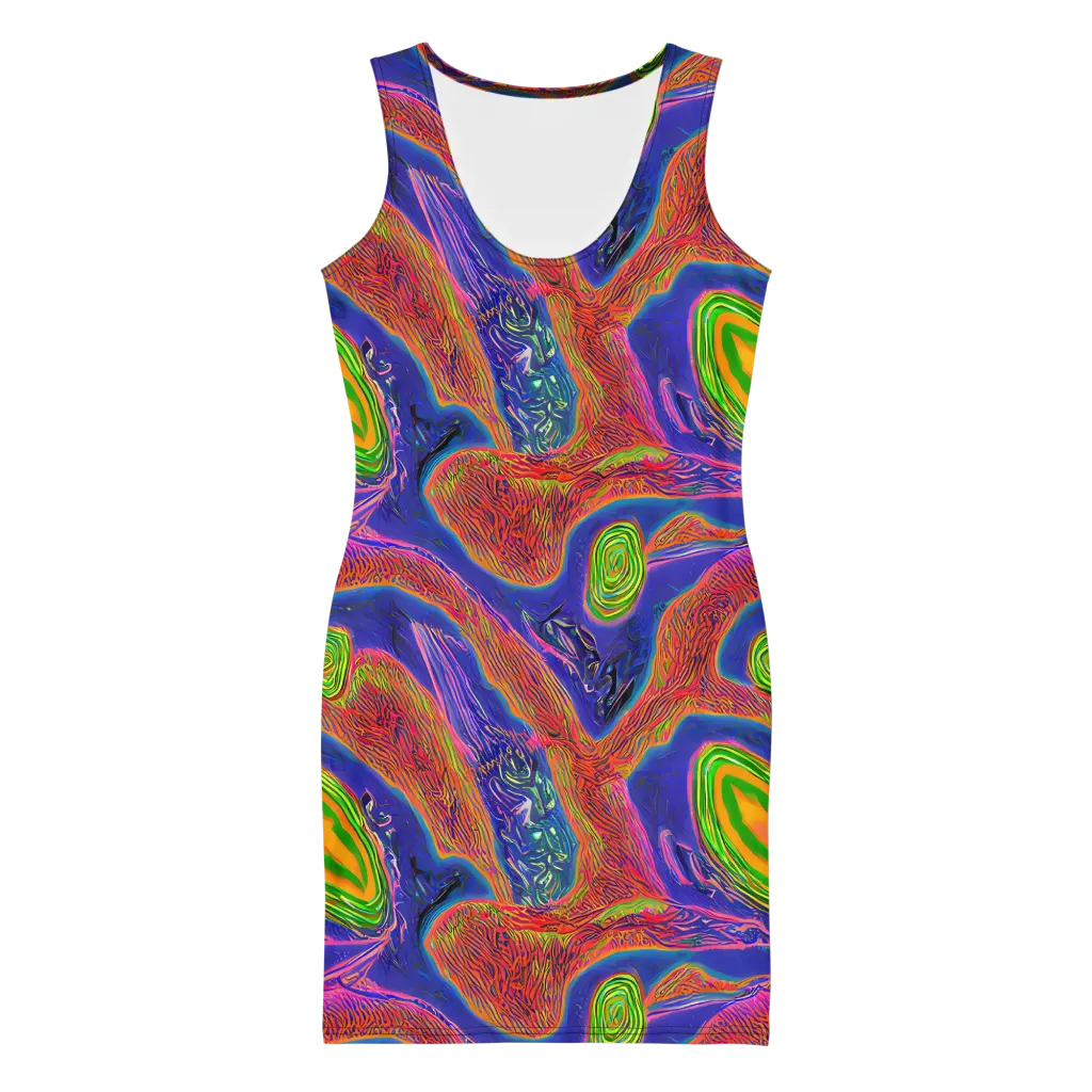 Ultraviolet Safari on Bodycon Dress — Front