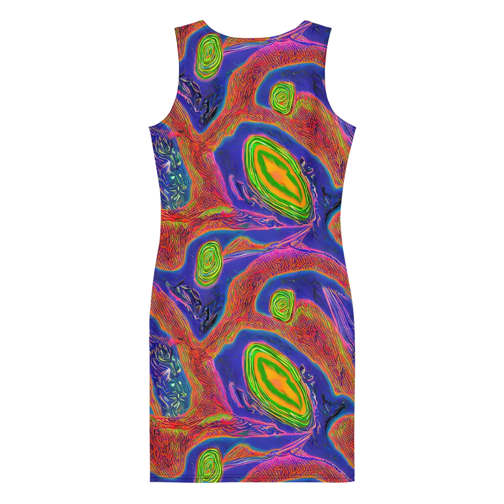Ultraviolet Safari on Bodycon Dress — Back