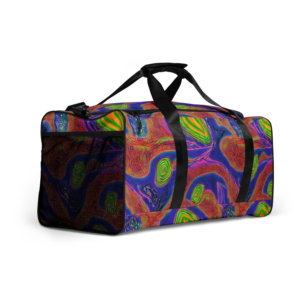 Ultraviolet Safari on Duffle Bag — Right Front