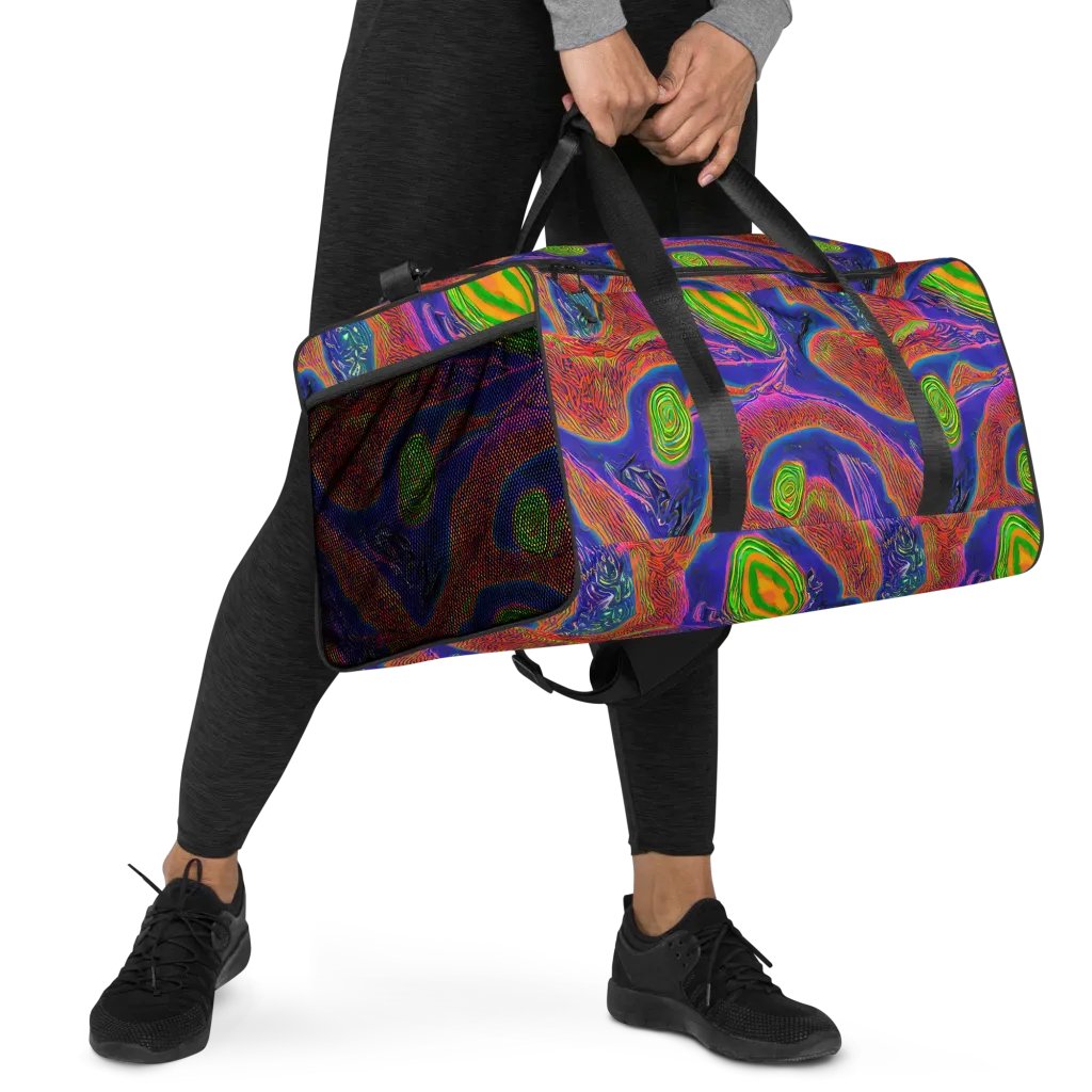 Ultraviolet Safari on Duffle Bag — Right Front
