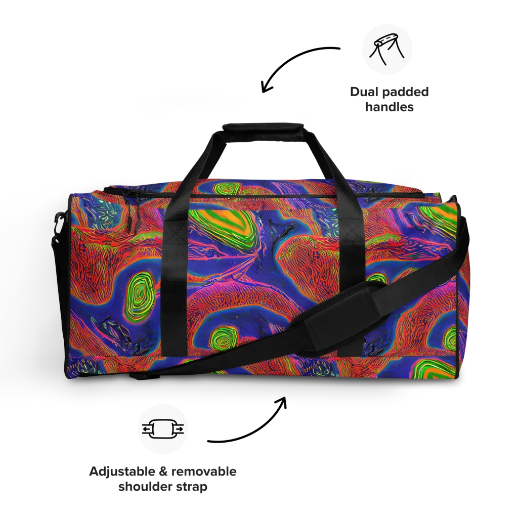 Ultraviolet Safari on Duffle Bag — Front