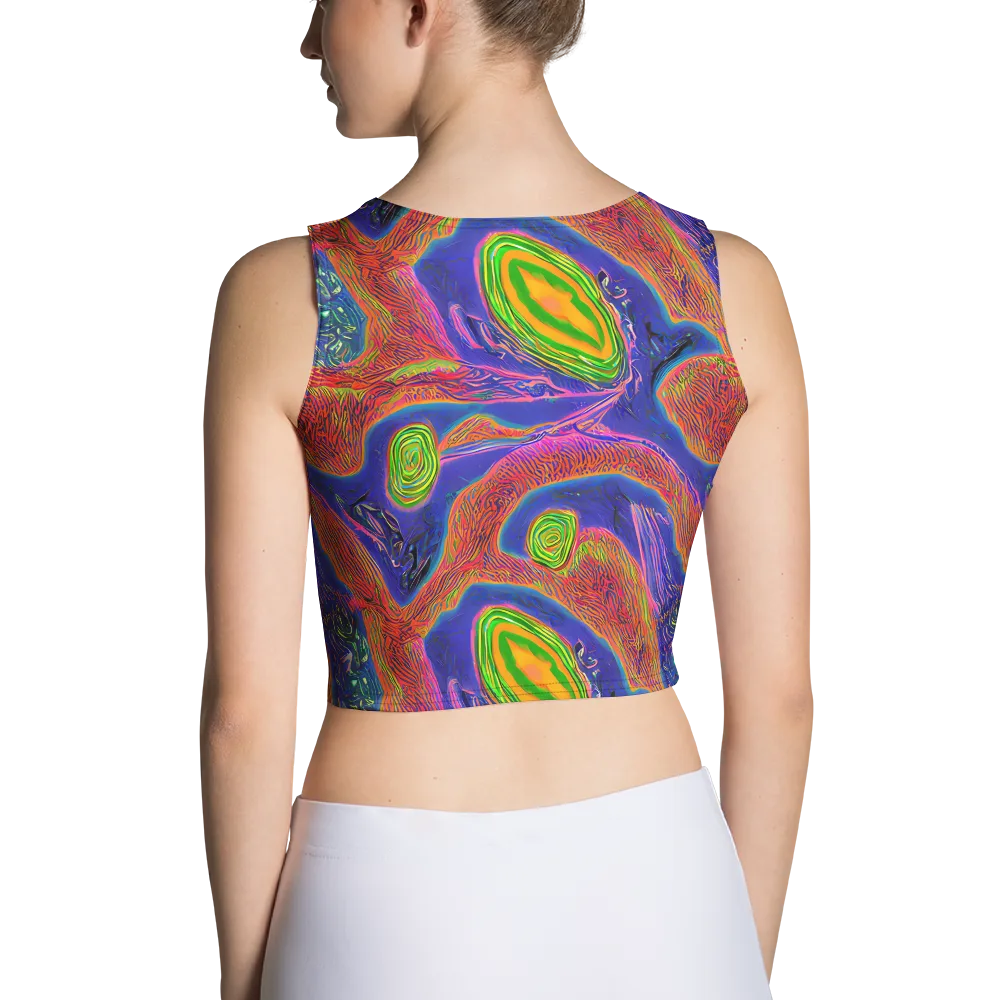 Ultraviolet Safari on Crop Top — Back