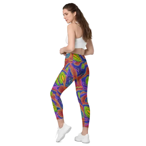 Ultraviolet Safari on a Leggings with Pockets