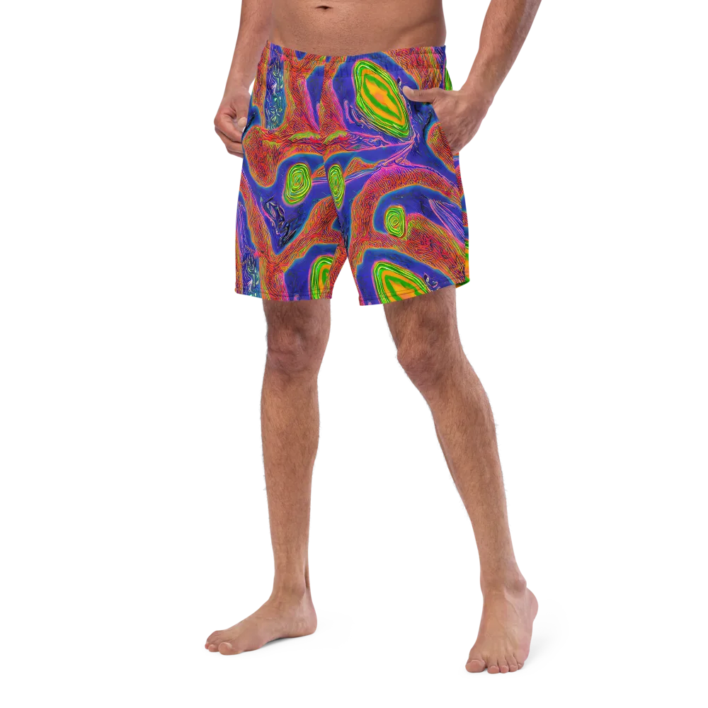 Ultraviolet Safari on Swim Trunks — Left Front
