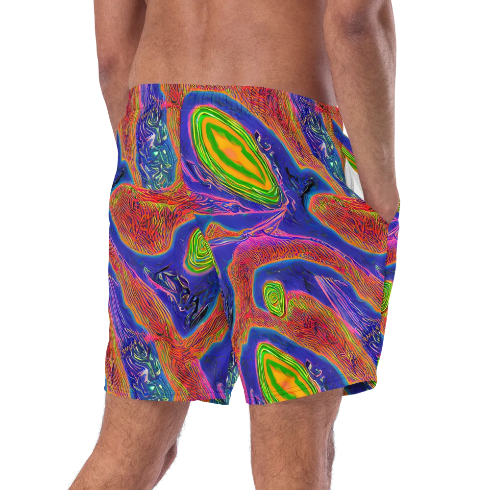 Ultraviolet Safari on Swim Trunks — Right Back