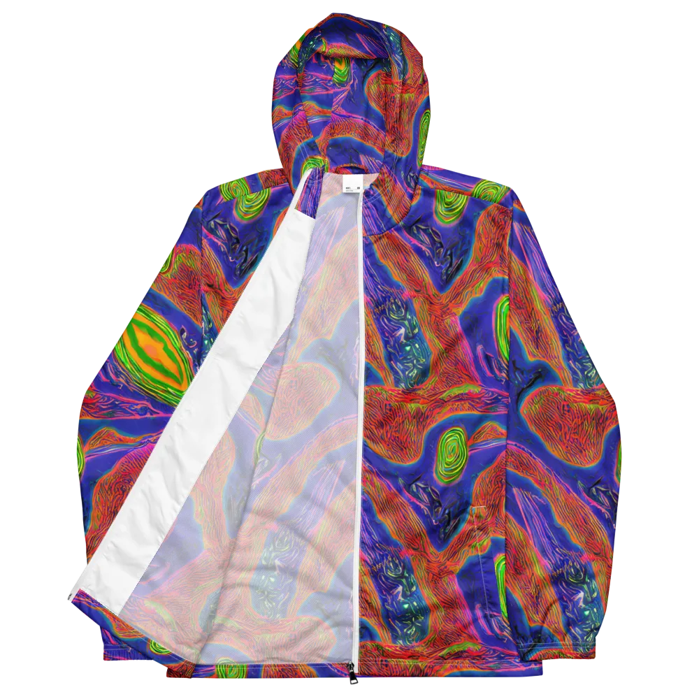 Ultraviolet Safari on Men's Windbreaker — Front
