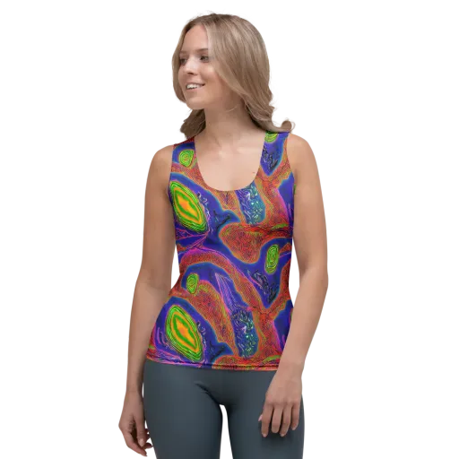 Ultraviolet Safari on a Women's Tank Top