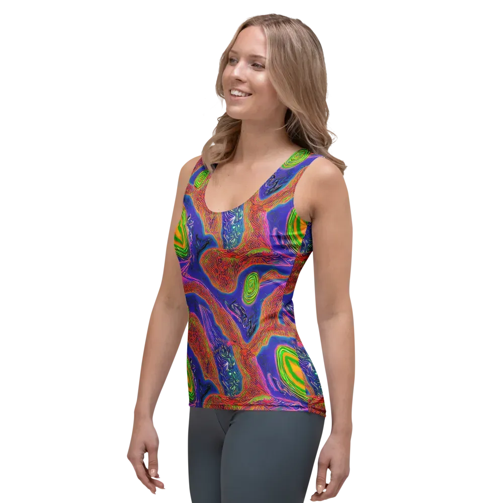 Ultraviolet Safari on Women's Tank Top — Left Front