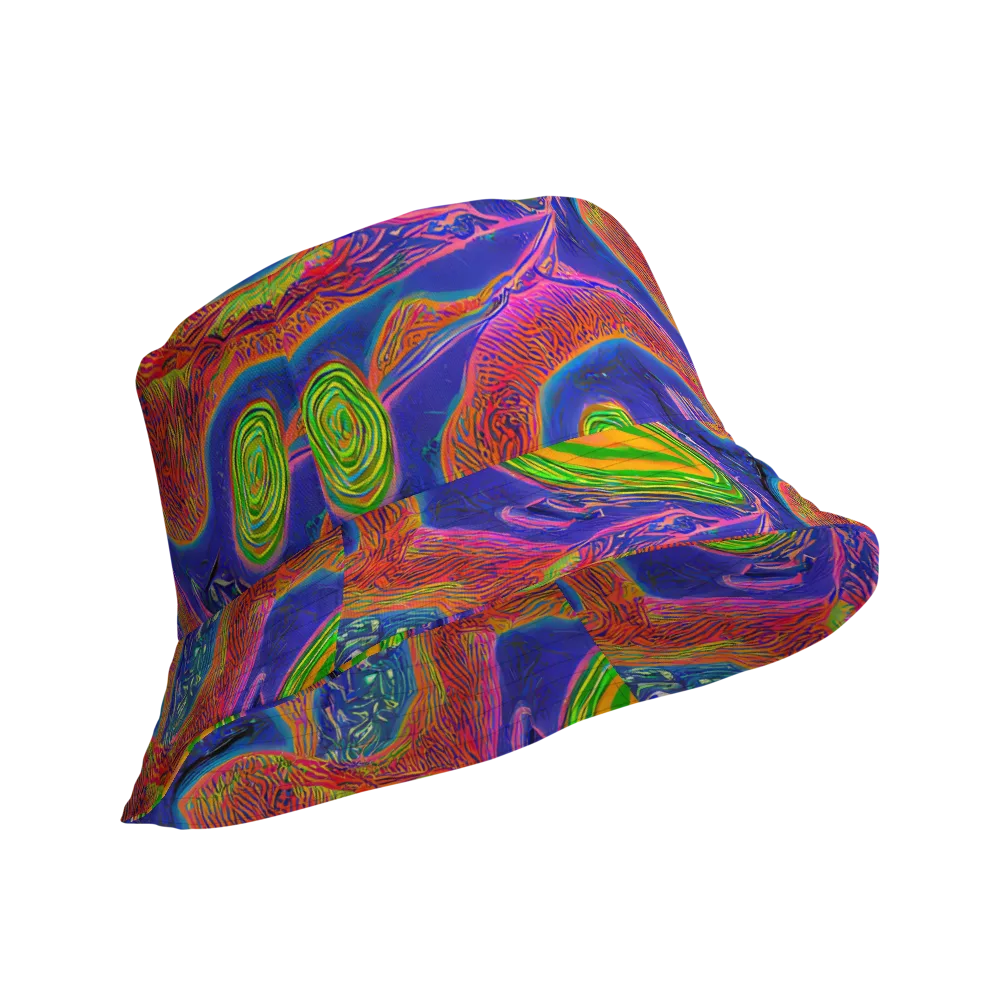 Ultraviolet Safari on Reversible Bucket Hat — Product details Outside