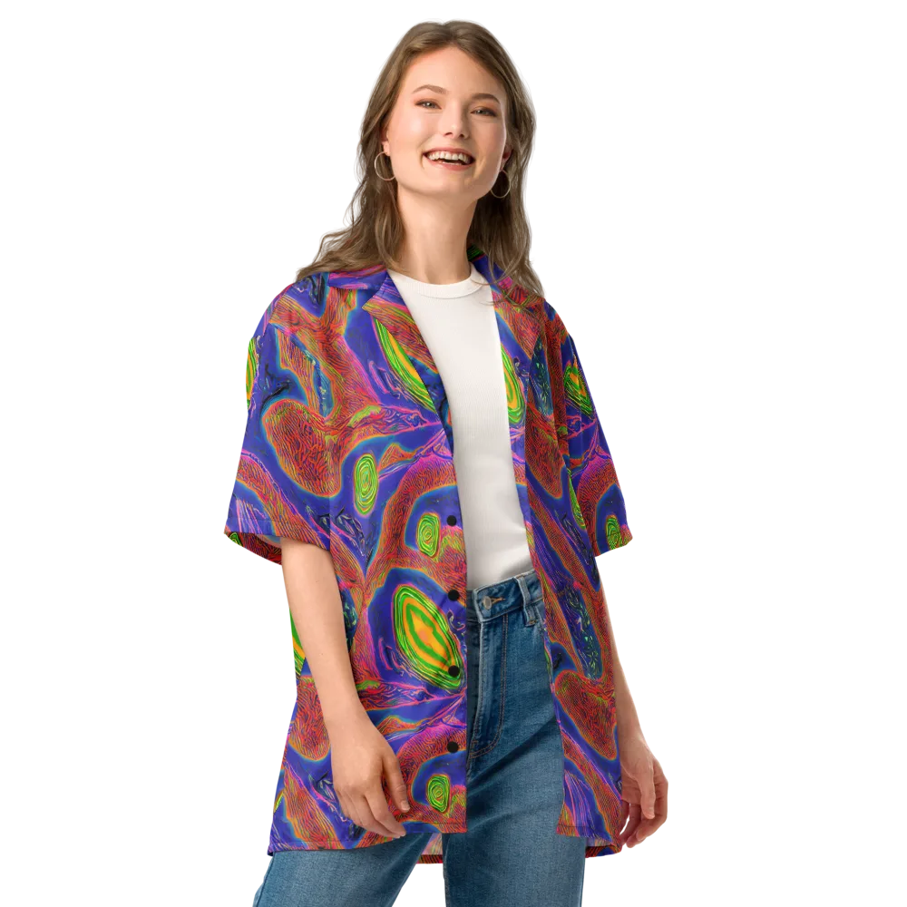 Ultraviolet Safari on Button Shirt — Front