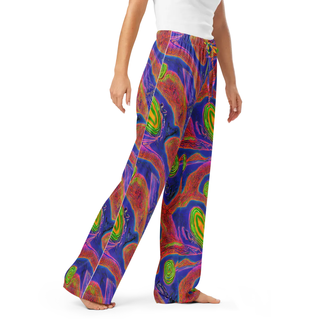 Ultraviolet Safari on Women's Pajama Pants — Right Front