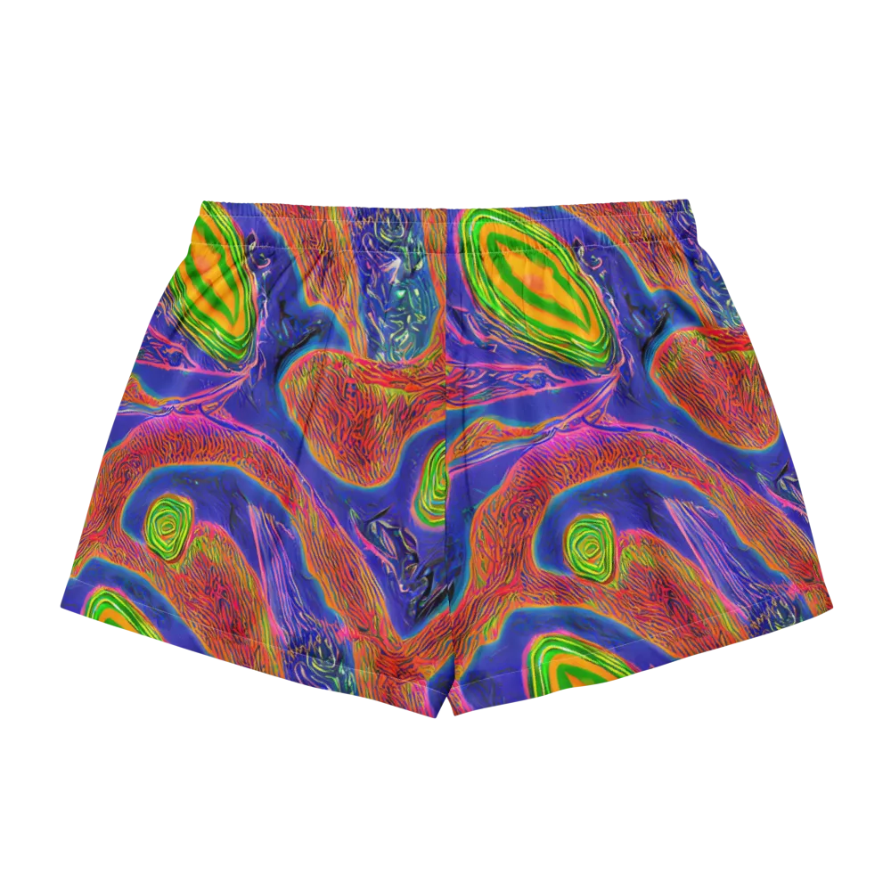 Ultraviolet Safari on Women's Pajama Shorts — Back